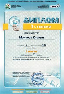 Моисеев Кирилл 7л